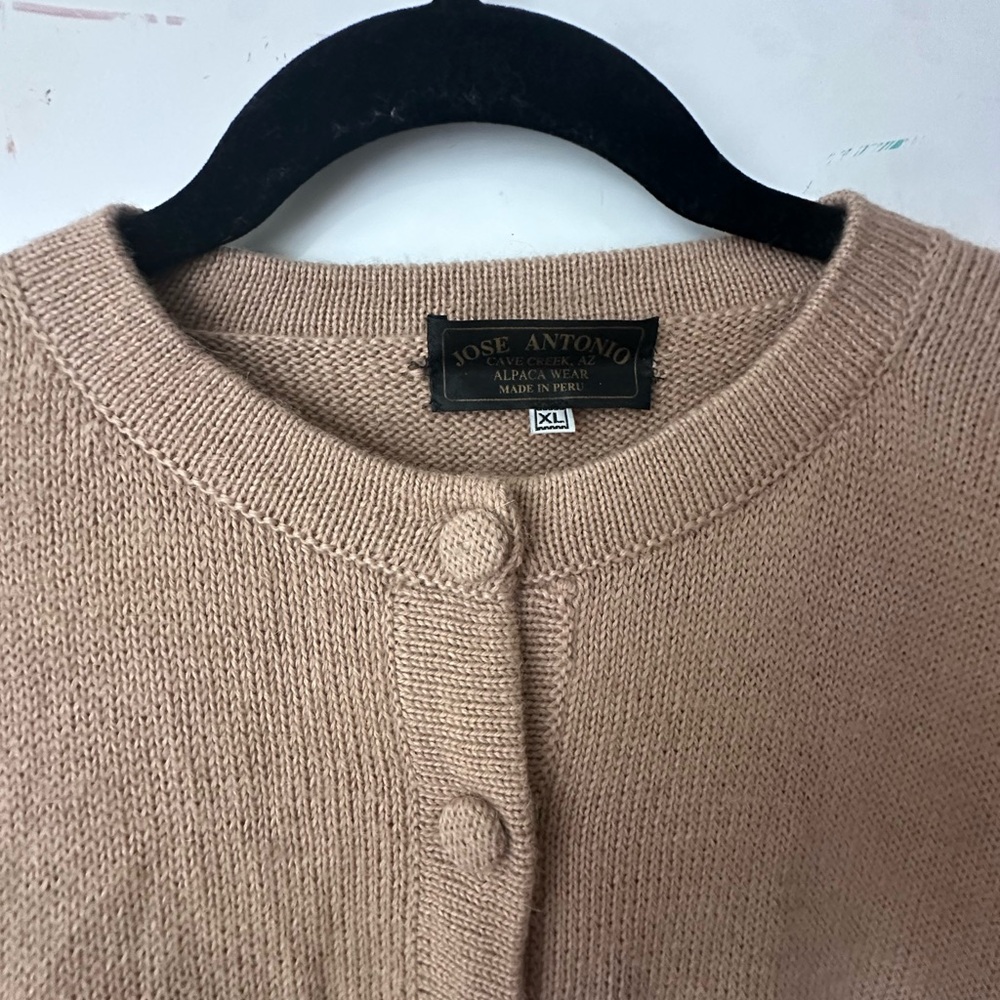 Women's Alpaca Wool Sweater - Tan